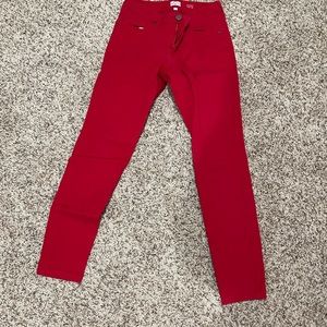 Red jeans